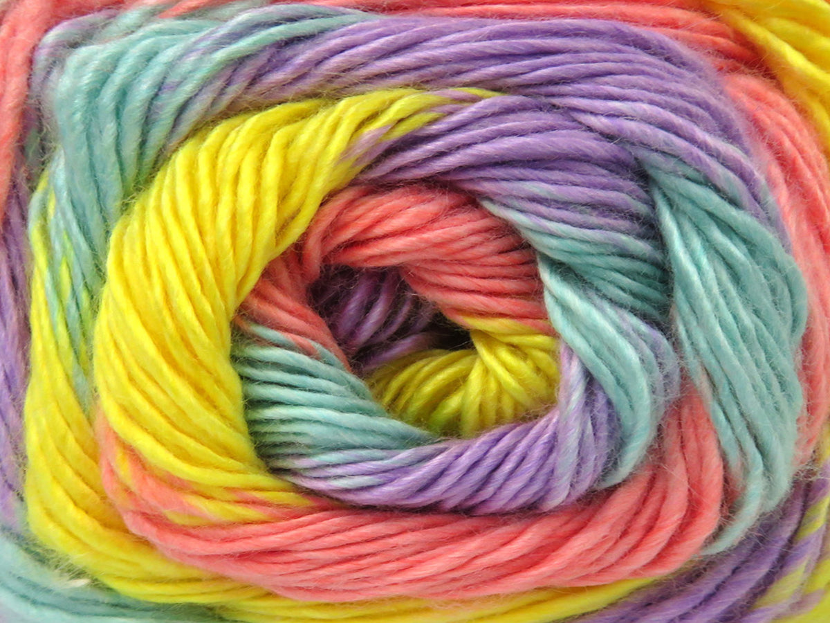Panorama Mint Green, Yellow, Light Salmon, Lilac fnt2-83362