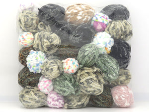 Mixed Lot Multicolor Leftover Chenille Yarns fnt2-83434