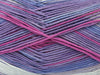 Nuances lilas, rose, bleu clair