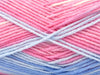Nuances de rose, nuances de bleu, blanc