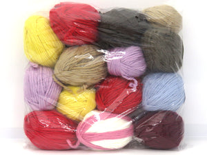 Plain Leftover Yarns Mixed Lot fnt2-83685