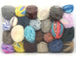 Mixed Lot Multicolor Self Striping Leftover Yarns fnt2-83699