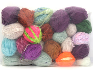 Lot mixte de restes de laine microfibre multicolore fnt2-83703