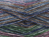 Ice Yarns Sock Spray – Azul, Marrón, Morado, Gris, Verde – 75 % Lana Superwash, 25 % Poliamida