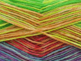 Ice Yarns Sock Spray – Tonos de Verde, Lila, Rosa, Rojo, Turquesa – 75 % Lana Superwash, 25 % Poliamida