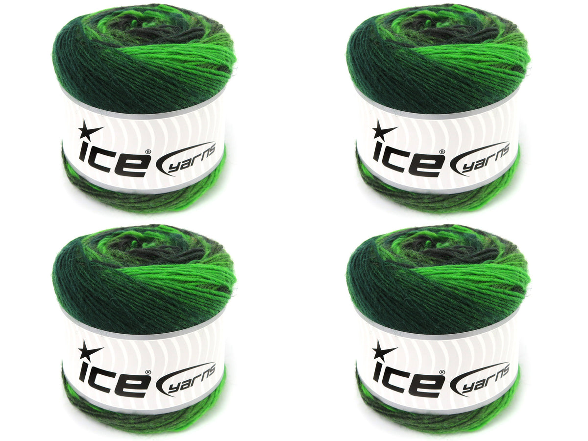 Magic Wool De Luxe Green Shades, Black fnt2-84061