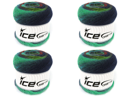 Magic Wool De Luxe Green Shades, Navy, Copper fnt2-84062
