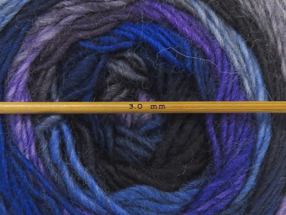 Magic Wool De Luxe Blue Shades, Grey Shades, Purple, Black fnt2-84063