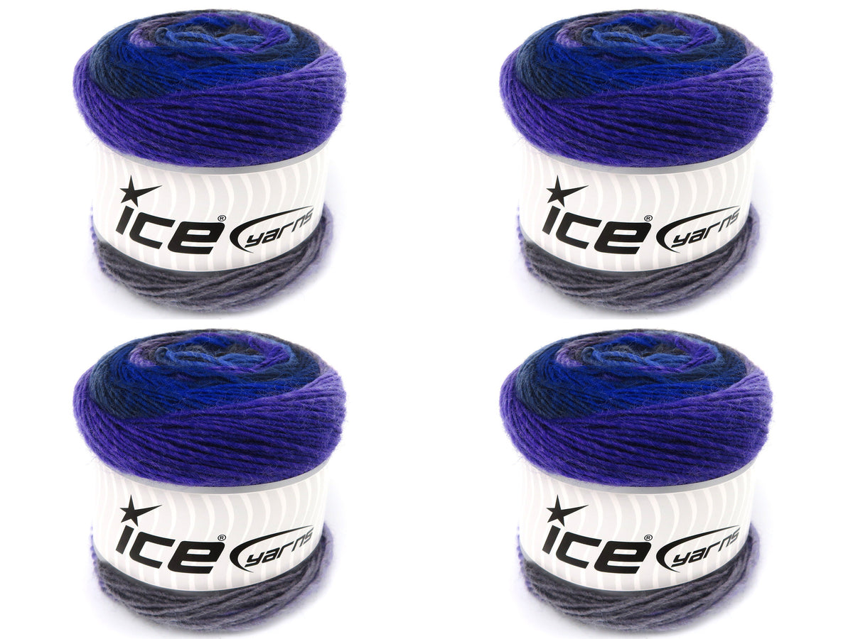 Magic Wool De Luxe Blue Shades, Grey Shades, Purple, Black fnt2-84063