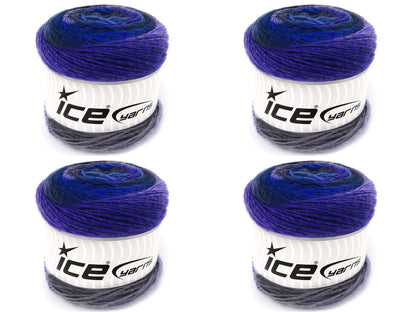 Magic Wool De Luxe Blue Shades, Grey Shades, Purple, Black fnt2-84063