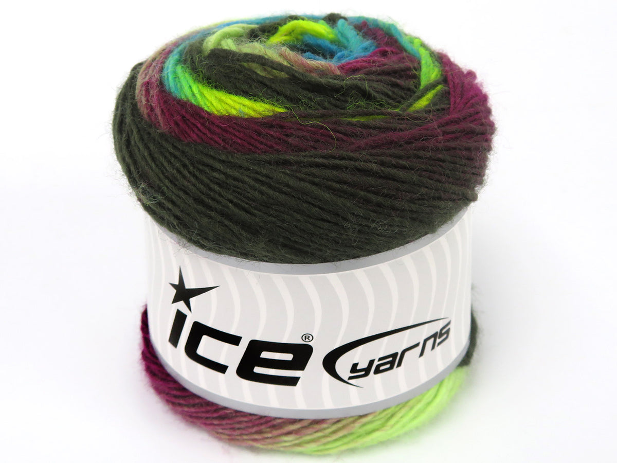 Magic Wool De Luxe Green Shades, Turquoise, Maroon fnt2-84066