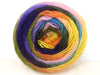 Jaune, orange, rose, vert, violet, turquoise