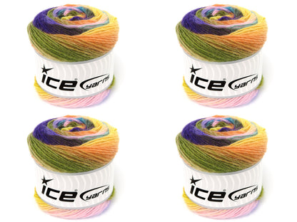 Magic Wool De Luxe Yellow, Orange, Pink, Green, Purple, Turquoise fnt2-84067