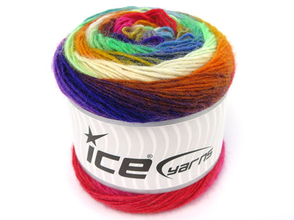 Magic Wool De Luxe Gold Shades, Green, Ecru, Purple, Fuchsia, Red fnt2-84069