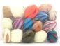 Mixed Lot Multicolor Leftover Self Striping Yarns fnt2-84372