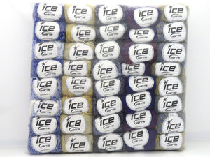 Lot mixte de pelotes d'hiver multicolores fnt2-84467