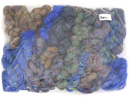 Mixed Lot Multicolor Spiral Air Ribbon Yarns fnt2-84502