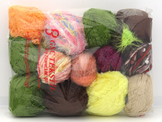Mixed Lot Multicolor Leftover Yarns fnt2-84506