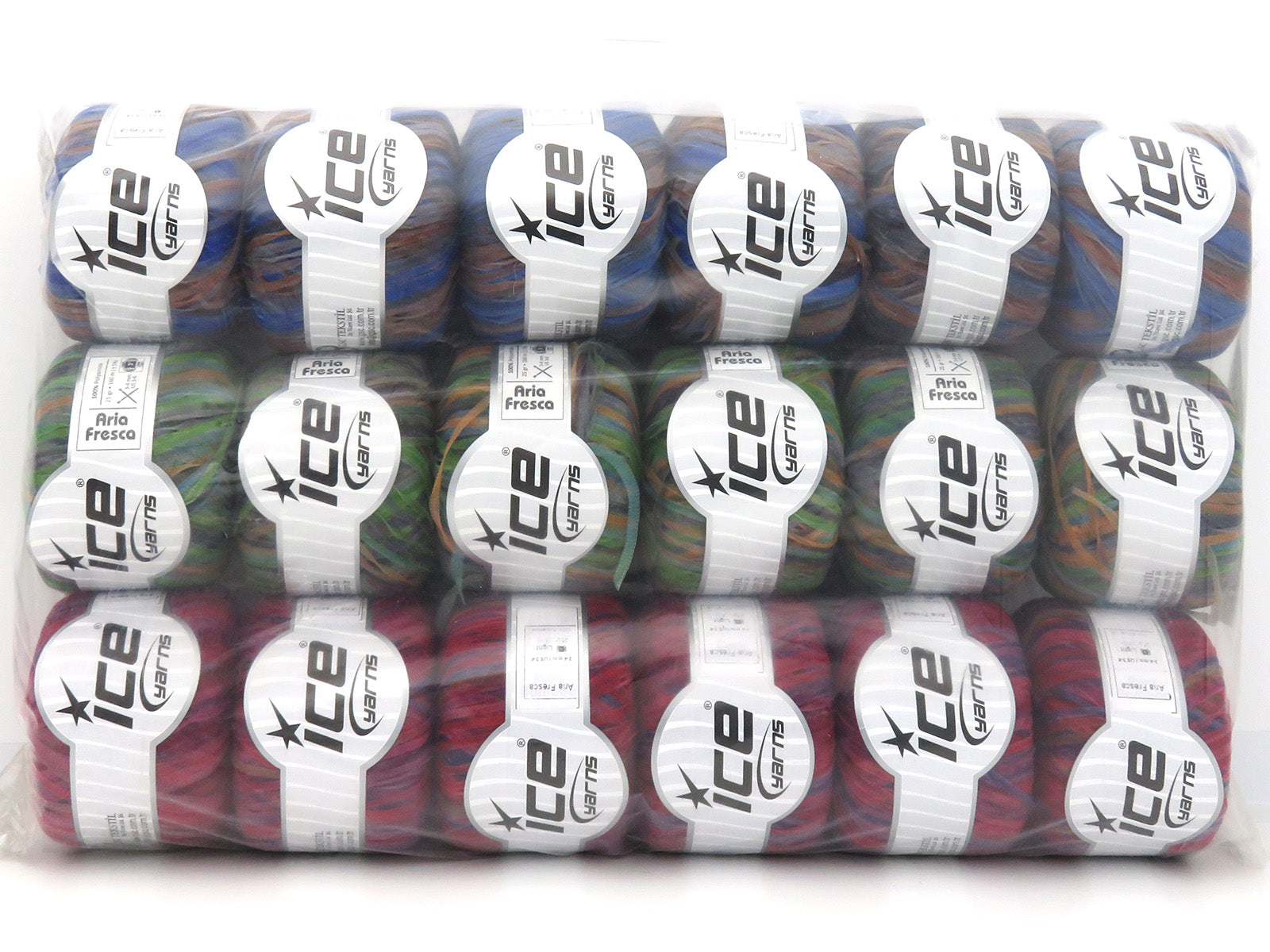 Mixed Lot Multicolor Aria Fresca Yarns fnt2-84512 – Ice Yarns