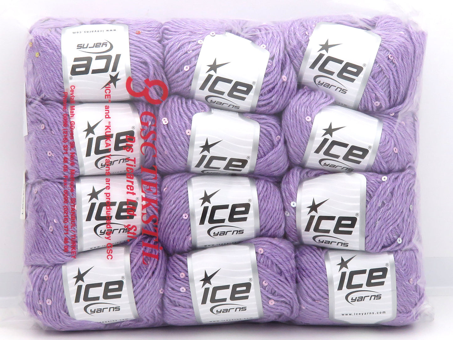 Mixed Lot Multicolor Prima Paillette Yarns fnt2-84801