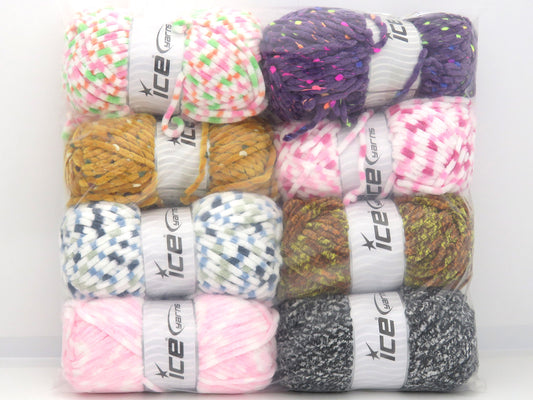 1x860gr Mixed Lot Chenille Types 84812