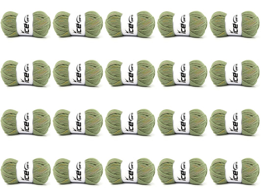 Mixed Lot Multicolor Green Melange Pure Merino Yarns fnt2-84872