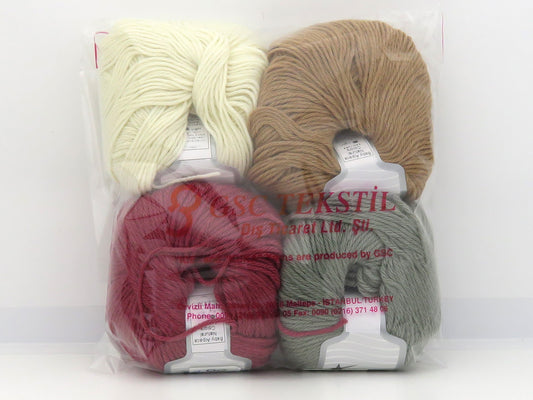 Mixed Lot Multicolor Baby Alpaca Natural Colors Yarns fnt2-84979