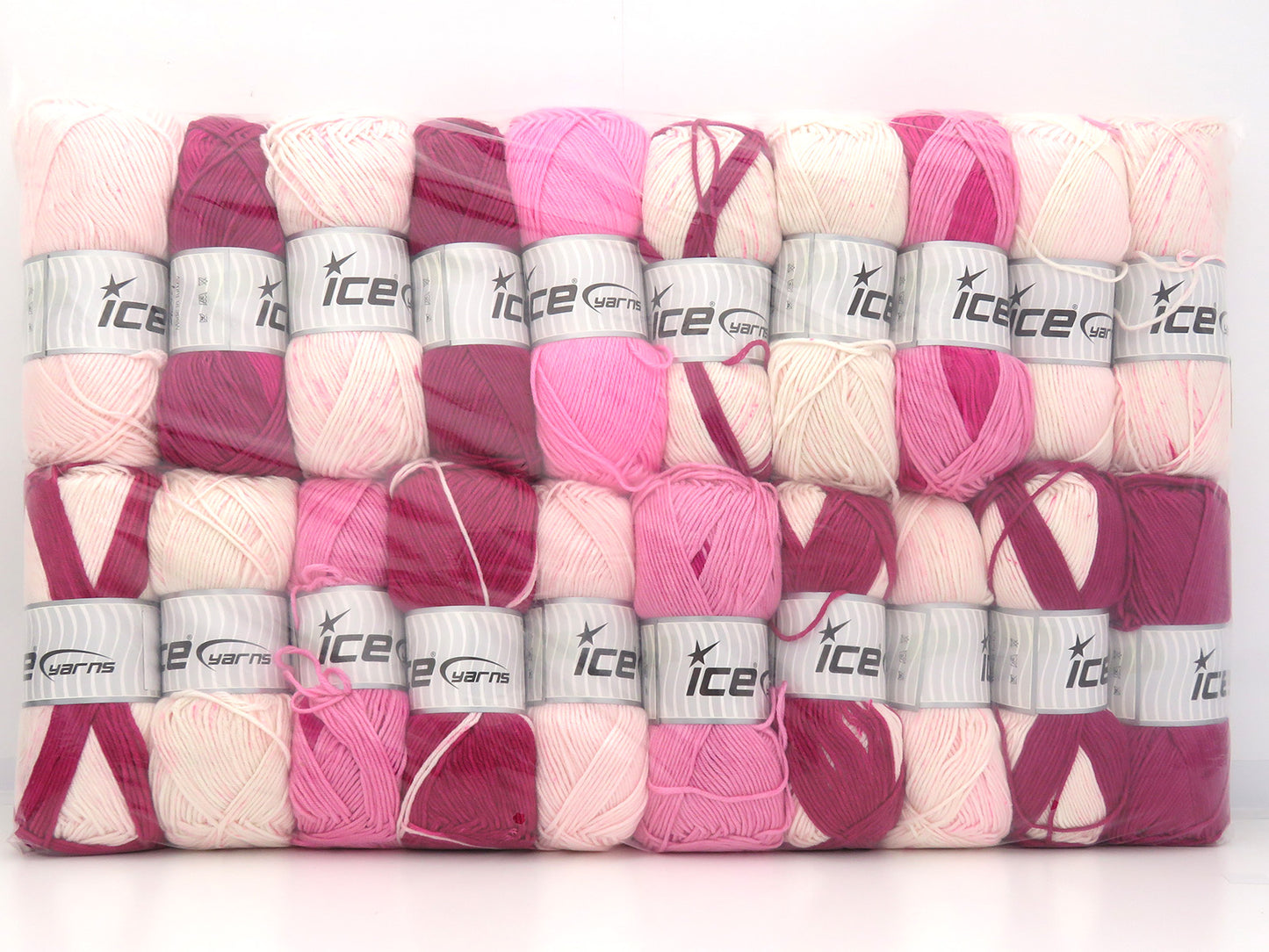 Mixed Lot Self Striping Yarns 84995