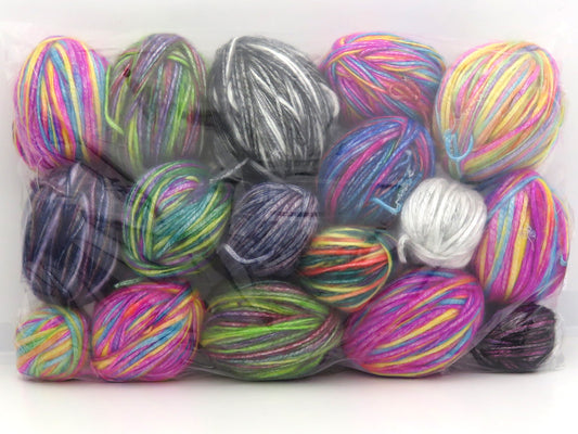 Mixed Lot Multicolor Leftover Yarns fnt2-85015