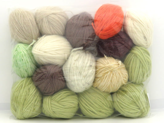 Mixed Lot Multicolor Leftover Yarns fnt2-85018