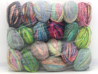 Mixed Lot Multicolor Leftover Yarns fnt2-85029
