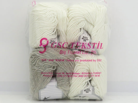 1x200gr Mixed Lot Baby Merino DK - Baby Alpaca Yarns 85125