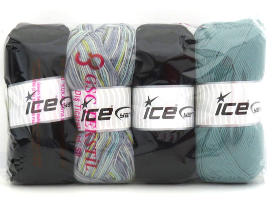 1x400gr Mixed Lot Merino Yarns 85131