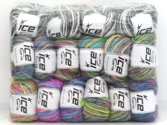 1x800gr Mixed Lot Picasso Yarns 85133