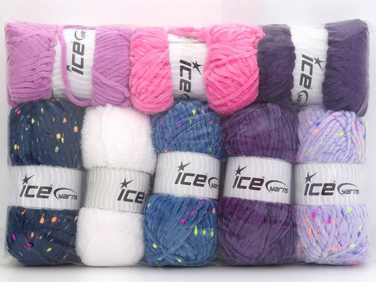 1x850gr Mixed Lot Chenille Types 85137