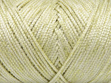 Ice Yarns Macrame Glitz – Cream – 80% Polyester, 20% Metallic Lurex
