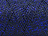 Ice Yarns Macrame Glitz – Dark Navy – 80% Polyester, 20% Metallic Lurex