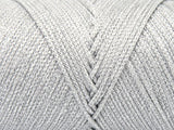 Ice Yarns Macrame Glitz – Silver – 80% Polyester, 20% Metallic Lurex