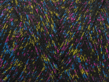 Ice Yarns Macrame Glitz – Black 4 – 80% Polyester, 20% Metallic Lurex