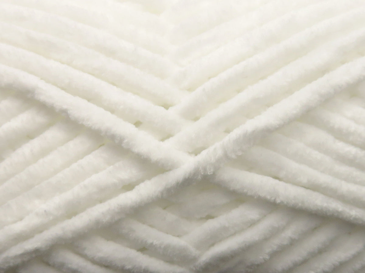 Ice Yarns Chenille Baby – Blanco 5 – 100 % Microfibra