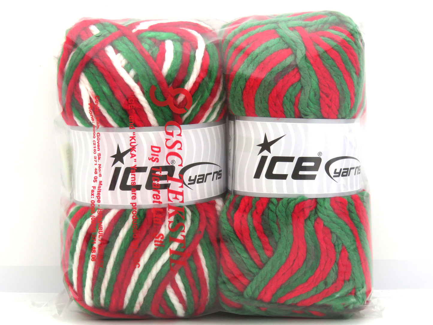 Mixed Lot Multicolor Self Striping Yarns fnt2-85499