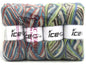 Mixed Lot Multicolor Self Striping Yarns fnt2-85501