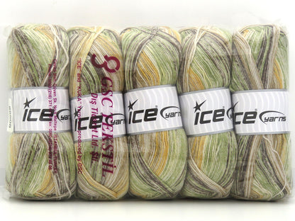 Mixed Lot Multicolor Sock Yarns fnt2-85508
