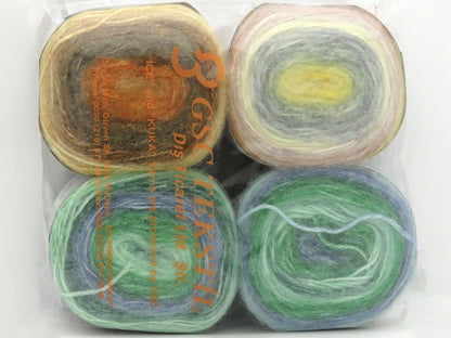 Mixed Lot Multicolor Cakes Alpaca Yarns fnt2-85582