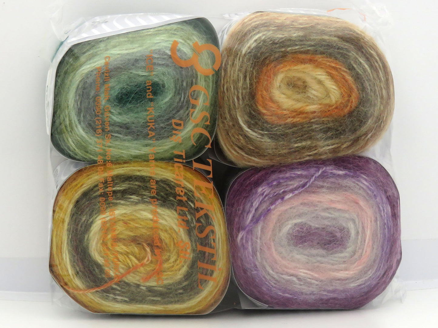 Mixed Lot Multicolor Cakes Alpaca Yarns fnt2-85583