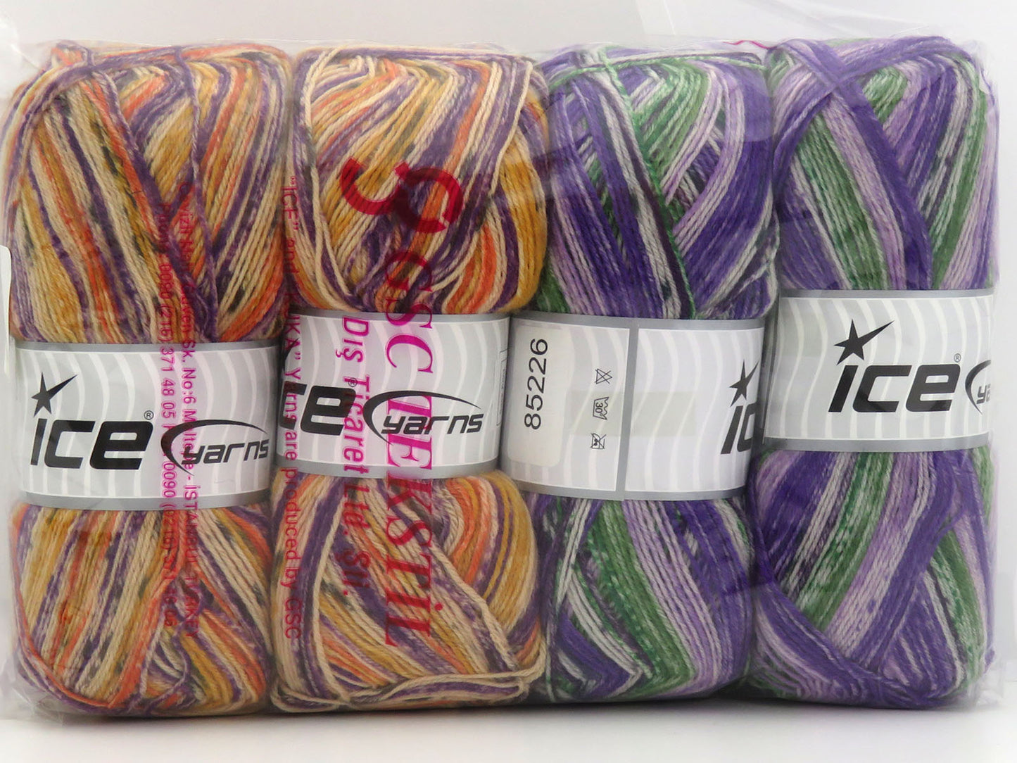 Mixed Lot Multicolor Print Sock Yarns fnt2-85585