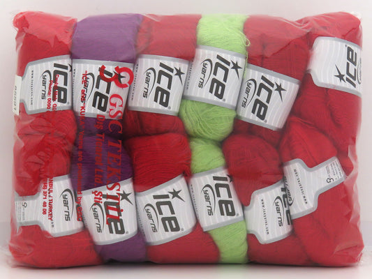 Mixed Lot Multicolor Winsome Mohair Yarns fnt2-85591