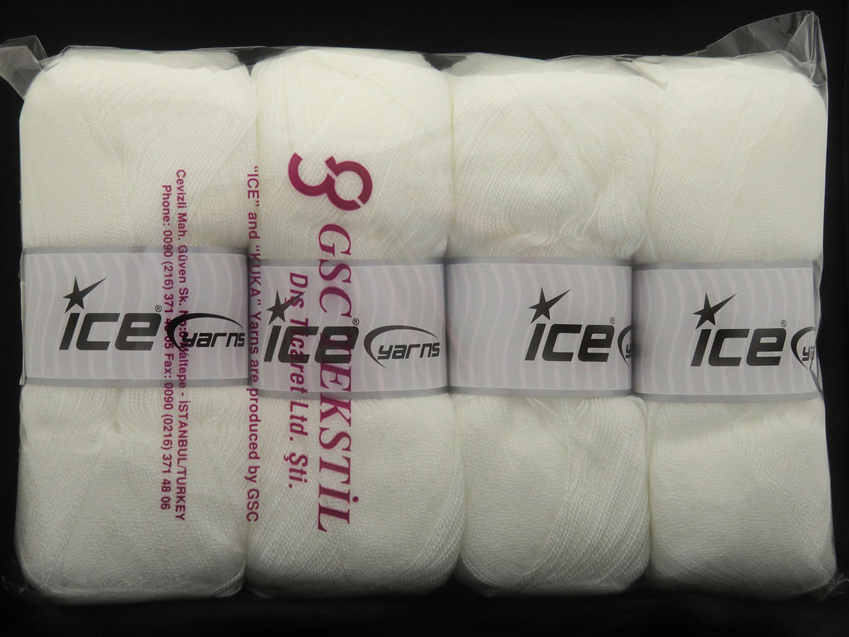 Ice Yarns Kristal – White 4 – 100% Acrylic