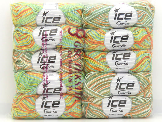 Mixed Lot Multicolor Carlson Color Yarns fnt2-85792