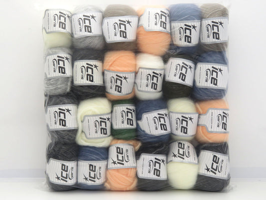 Mixed Lot Multicolor Moon Yarns fnt2-85803